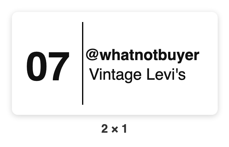 Item label with the lot number off.